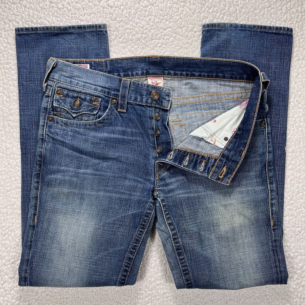 True Religion Zach Jeans Men’s 36 USA Y2K‎ Straight Leg Denim Streetwear